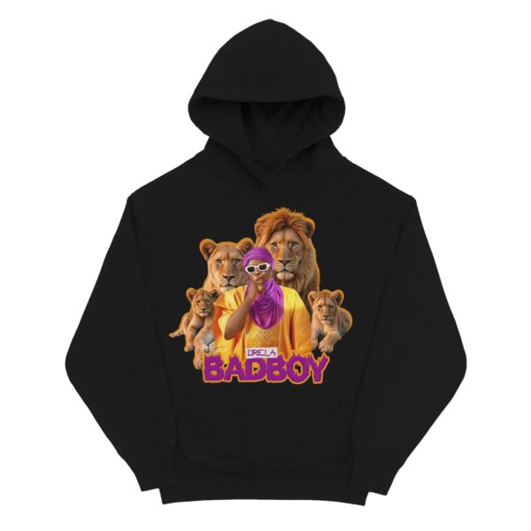 DRELA BADBOY BLACK LIONS HOODIE - Image 3